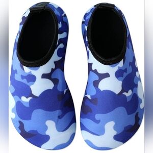 Boys Toddler Water Shoes Blue Camouflage Design Slip On By PatPat